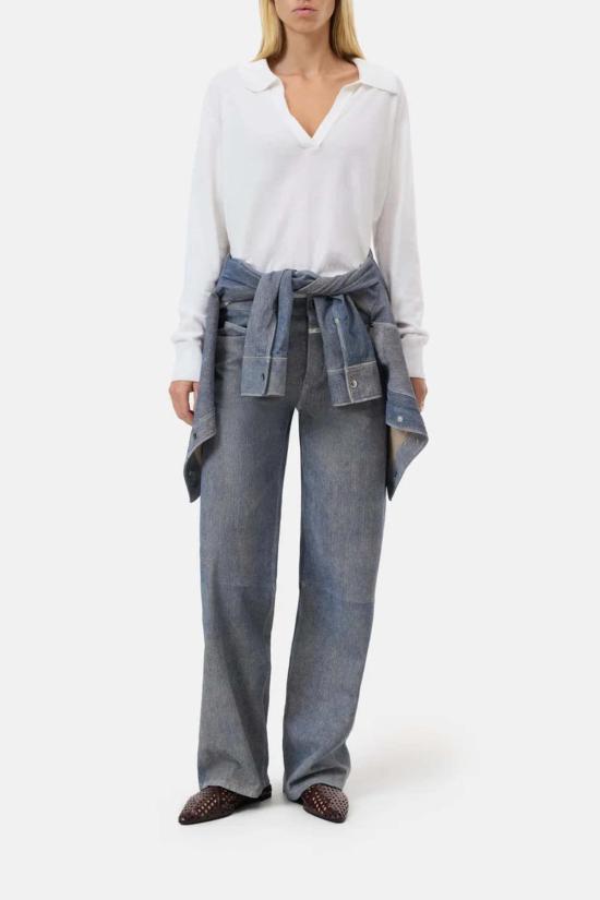  클로즈드 긴팔 티셔츠 닫힌 폴로 롱슬리브 탑 - CLOSED