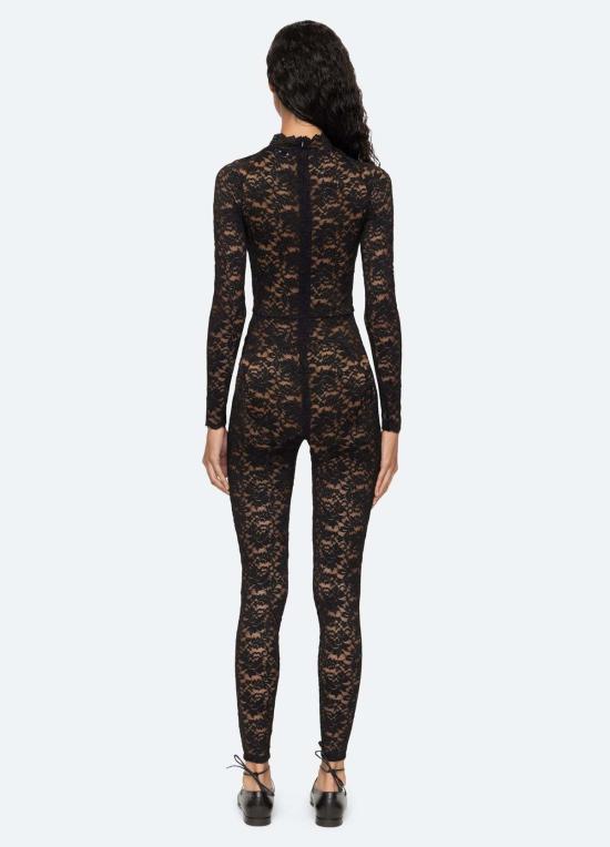  씨뉴욕 바디수트 티셔츠 AW25 408WEB BLACK - SEA NY