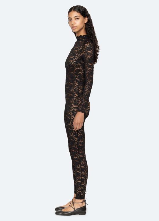  씨뉴욕 바디수트 티셔츠 AW25 408WEB BLACK - SEA NY