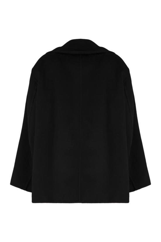 25FW 생로랑 울 피코트  838047Y060R 1005 Black - SAINT LAURENT