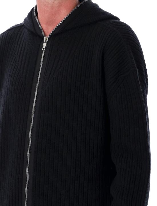 25FW 릭 오웬스 집업 니트 RU02E1647KWV 09 BLACK - RICK OWENS