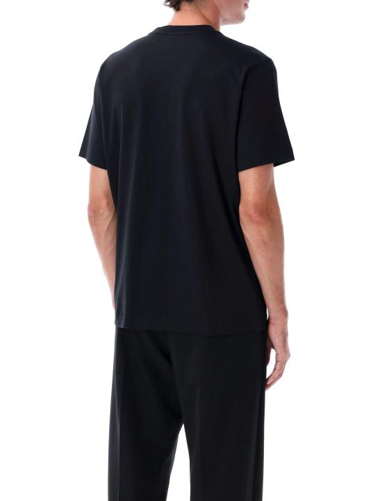 25FW 버버리 나이트 스탬프 코튼 티셔츠 8110953 A1189 BLACK - BURBERRY