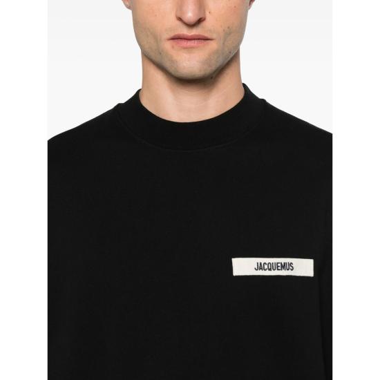 25FW 자크뮈스 긴팔 티셔츠 SSM00206AJ00126990 BLACK DOM - JACQUEMUS