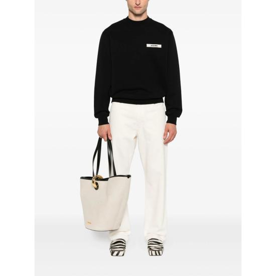25FW 자크뮈스 긴팔 티셔츠 SSM00206AJ00126990 BLACK DOM - JACQUEMUS