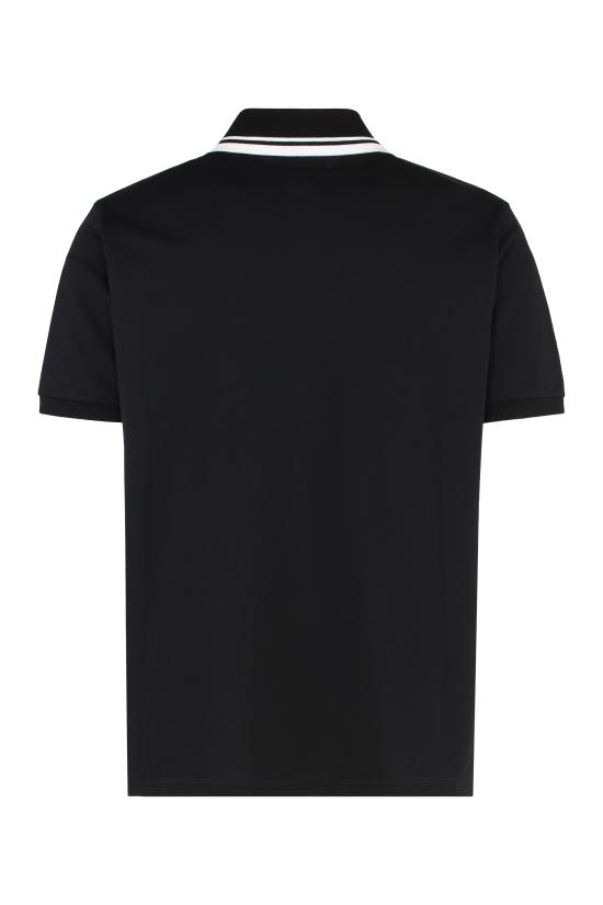 25FW 구찌 자수 스트레치 코튼 폴로 셔츠 795174XJHHM1000 BLACK DOM