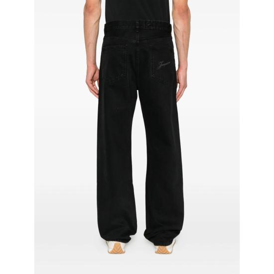 25FW 자크뮈스 데님 팬츠 PAM00028AD00039990 BLACK DOM - JACQUEMUS