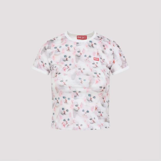 25FW 디젤 반팔 티셔츠 A18555 0JLCC 100A WHITE