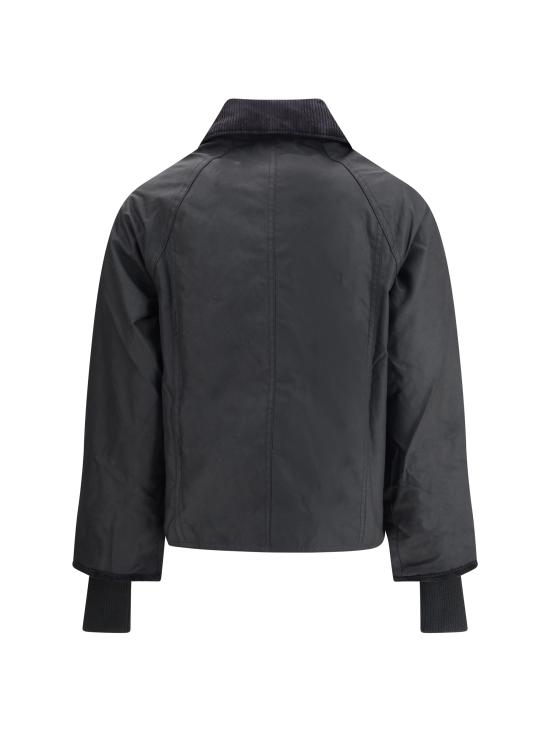 26FW 바버 크롭드 비드넬 왁스 재킷 LWX1403 BK71 BLACK - BARBOUR
