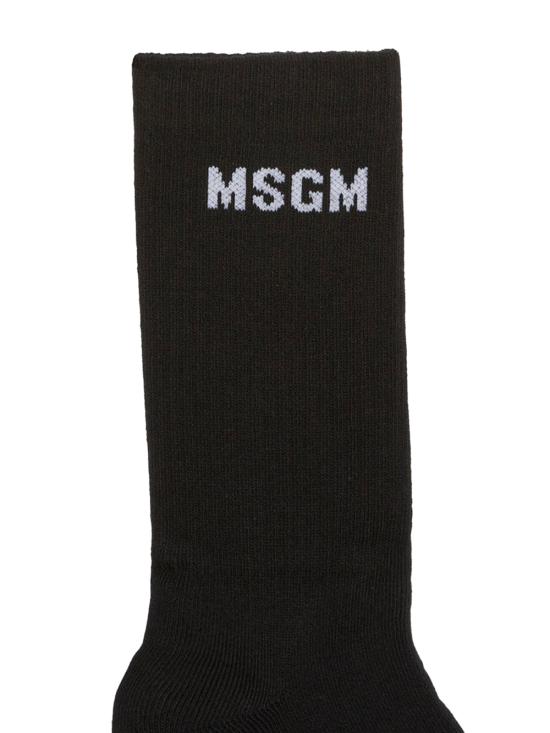 25FW 엠에스지엠 양말 3940MS03 257766 99 BLACK - MSGM