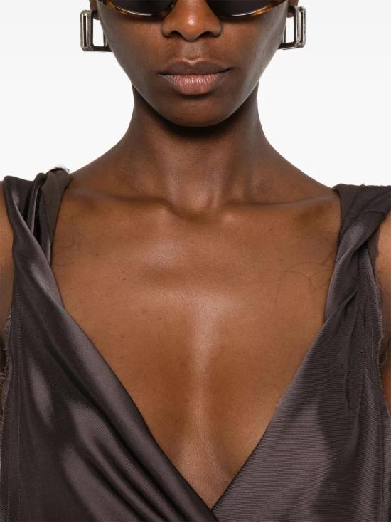 25FW 디 아티코 롱 원피스 251WCW00241VVV106AA 064 BROWN - THE ATTICO