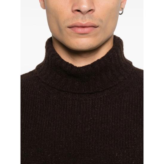 25FW Scaglione 터틀넥 UDB030 251 BROWN - SCAGLIONE