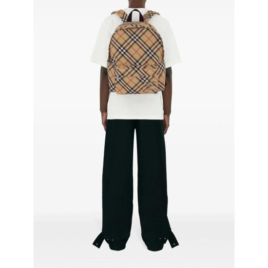 25FW 버버리 체크 백팩 8091312 ML ESSENTI A2021 NEUTRALS BLACK - BURBERRY