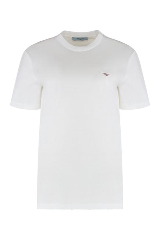 25FW 프라다 반팔 티셔츠 35838SAA111CD F0009 WHITE