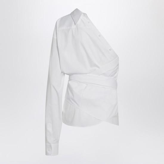 25SS 모스키노 셔츠 J02110531 Q MOSCH 2001 WHITE - MOSCHINO