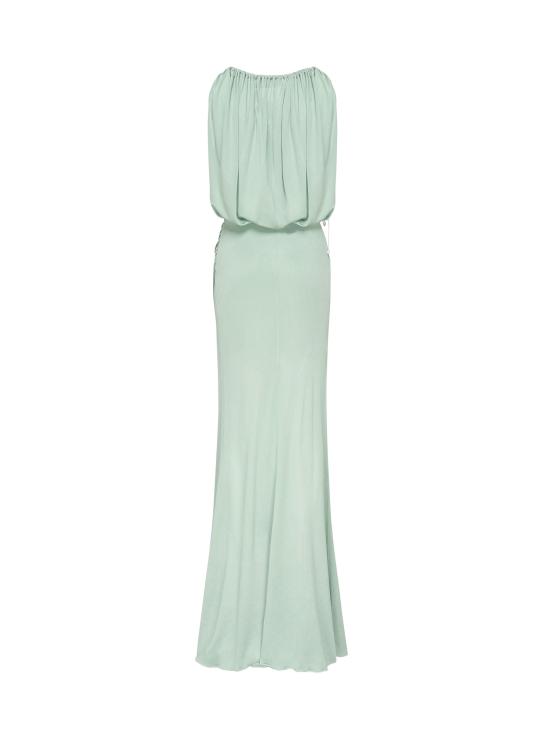 25SS 블루마린 롱 원피스 2A578A N0400 Sage green - BLUMARINE