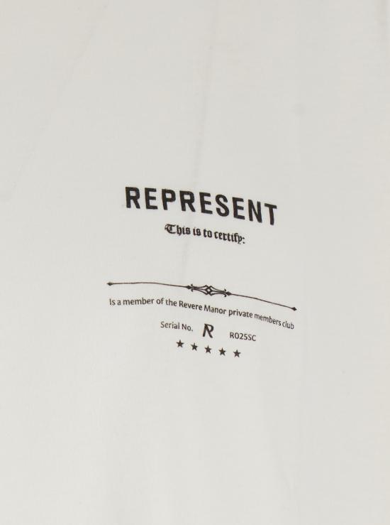 25FW 리프레젠트 반팔 티셔츠 MLM10028627 White - REPRESENT