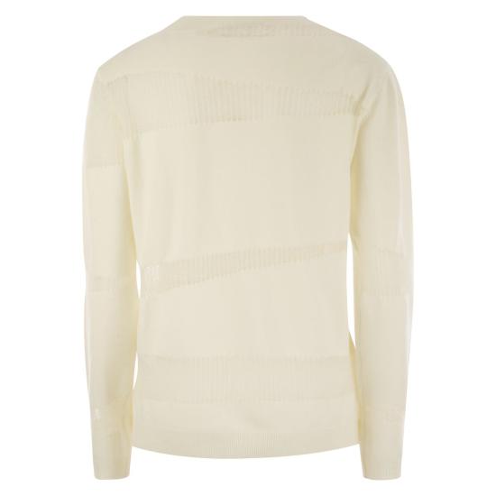 25FW 파비아나 필리피 플래티넘 모헤어 스웨터 MAD225F507 WHITE - FABIANA FILIPPI