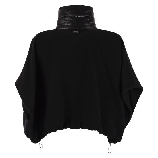 25FW 에르노 A 셰이프 리조트 쇼트 판초 GI00042DR BLACK - HERNO