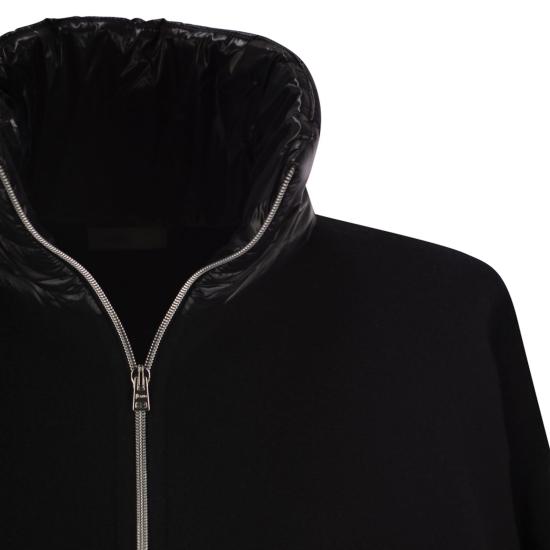 25FW 에르노 A 셰이프 리조트 쇼트 판초 GI00042DR BLACK - HERNO