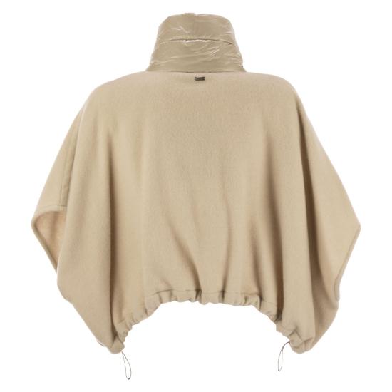 25FW 에르노 A 셰이프 리조트 쇼트 판초 GI00042DR BEIGE - HERNO