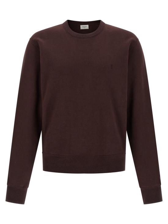 25FW 생로랑 CASSANDRE, 캐산드르 크루넥 스웨트셔츠  820127Y36SW5053 Bordeaux
