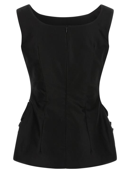 25FW 마그다뷰트림 민소매 티셔츠 176725BLACK Black - MAGDA BUTRYM