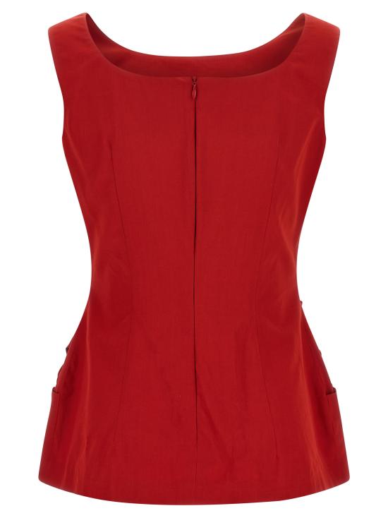 25FW 마그다뷰트림 민소매 티셔츠 169725RED Red - MAGDA BUTRYM