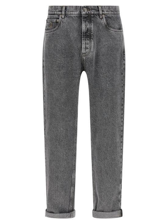 25FW 브루넬로 쿠치넬리 데님 팬츠 M234PO1090C9015 Gray