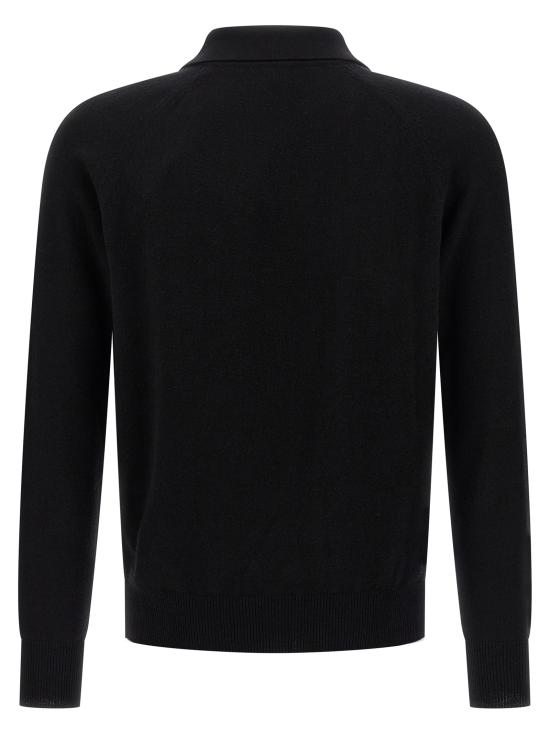 25FW 생로랑 폴로 티셔츠 846122Y76XM1000 Black - SAINT LAURENT