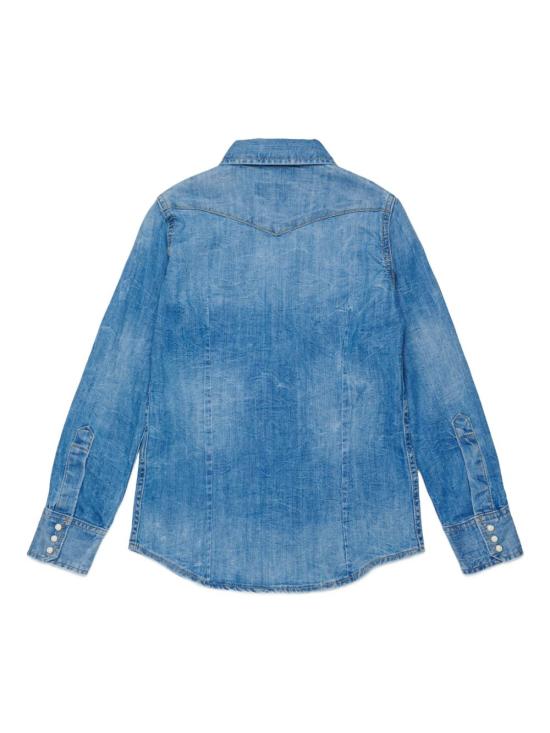 25FW [주니어] 디스퀘어드2 셔츠 DQ2887D0AEX DQ01 Blue - DSQUARED2