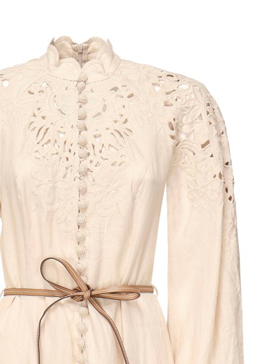 25SS 짐머만 롱 원피스 1743DRS251 CRM White - ZIMMERMANN