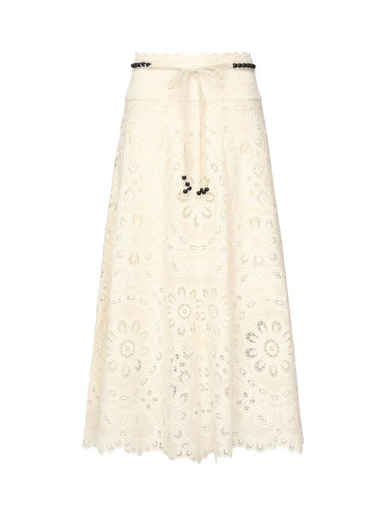 25FW 짐머만 롱 스커트 4248SSS251 IVO White