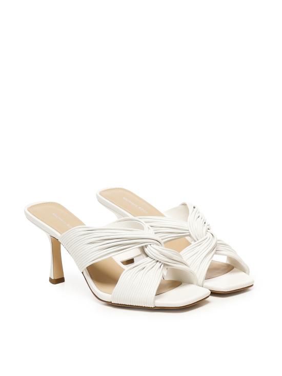 25SS 마이클 코어스 뮬/슬리퍼 40S5ASMS1L 085 White - MICHAEL KORS