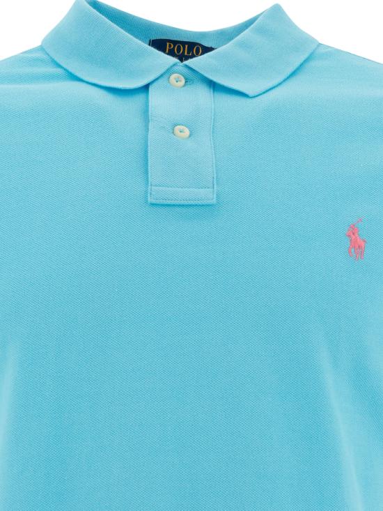 26SS 폴로 랄프로렌 폴로 티셔츠 710782592023TURQUOISE NOVA C3664 Light blue - POLO RALPH LAUREN
