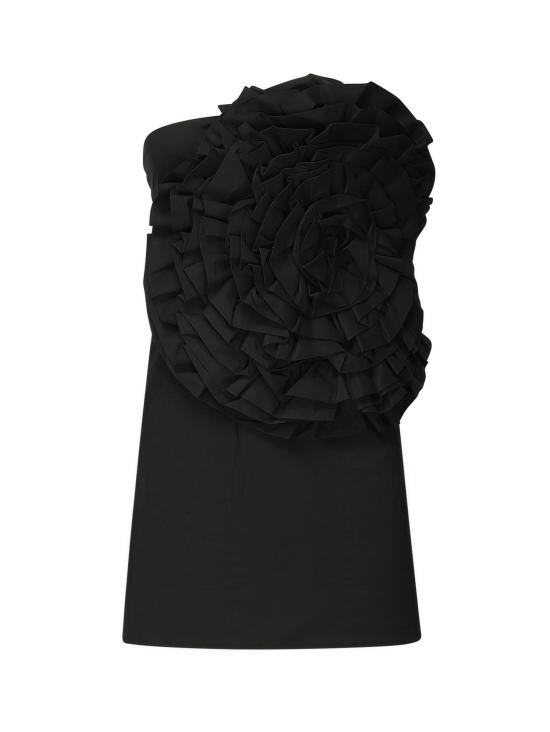 25SS 로테이트 미디 원피스 113839 100 Black