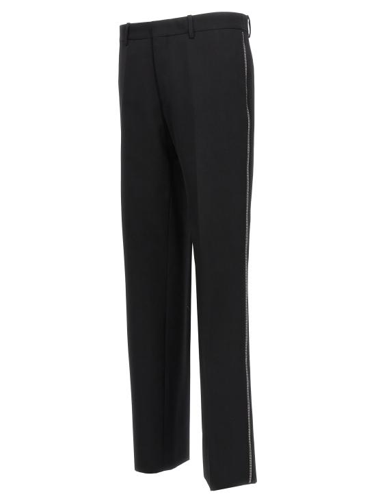  오프화이트 스트레이트 팬츠 OMCO023F23FAB00110101010 Black - OFF WHITE