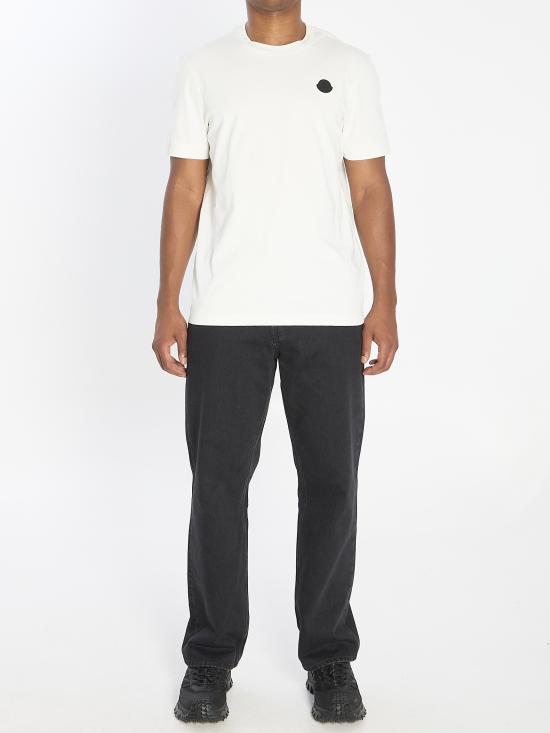 25FW 몽클레어 반팔 티셔츠 K20918C00039 WHITE - MONCLER