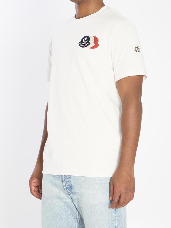 25FW 몽클레어 반팔 티셔츠 K20918C00056 WHITE - MONCLER