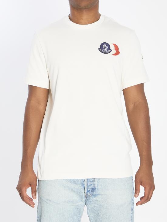 25FW 몽클레어 반팔 티셔츠 K20918C00056 WHITE