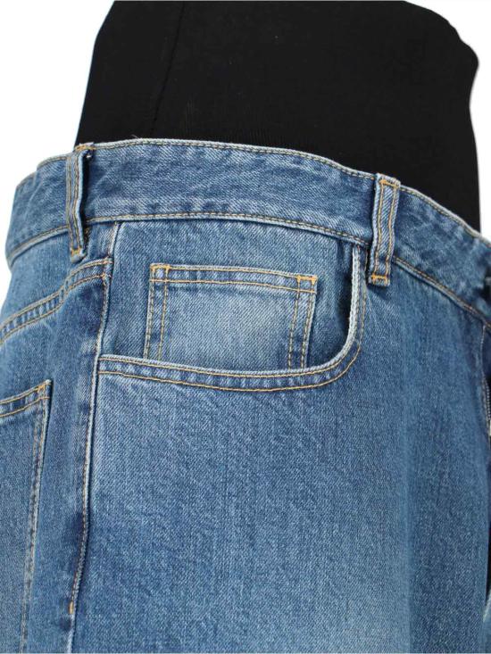 25SS 알라이아 데님 팬츠 AA9P0155T5364 525 Blue - ALAIA