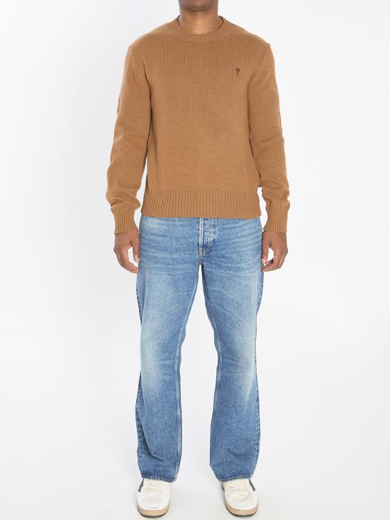 25FW 아미 스웨터 HKS830 BROWN - AMI