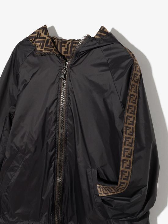 25FW [주니어] 펜디 레인코트 JUA092 AEYCF0QA1 Black - FENDI