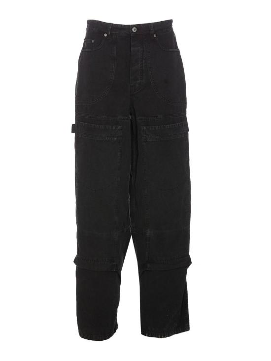 25SS 오프화이트 스트레이트 팬츠 OMCE044C99FAB0011000 Black