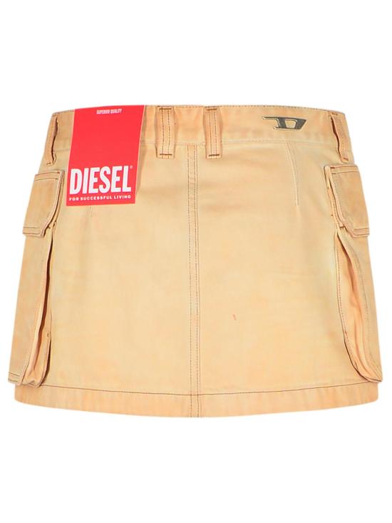 25SS 디젤 숏 스커트 A15784 09L26101 Beige - DIESEL