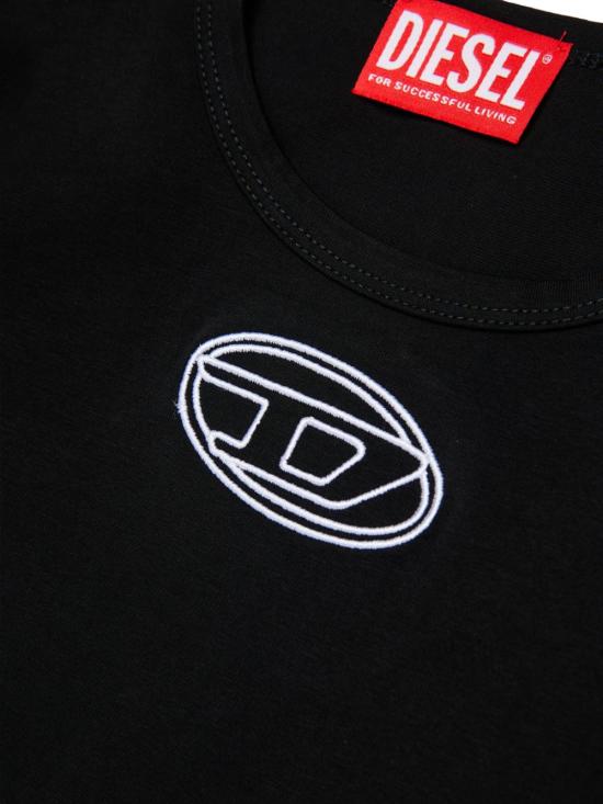 25FW [키즈] 디젤 티셔츠 J02433 0AFAAK900 Black - DIESEL