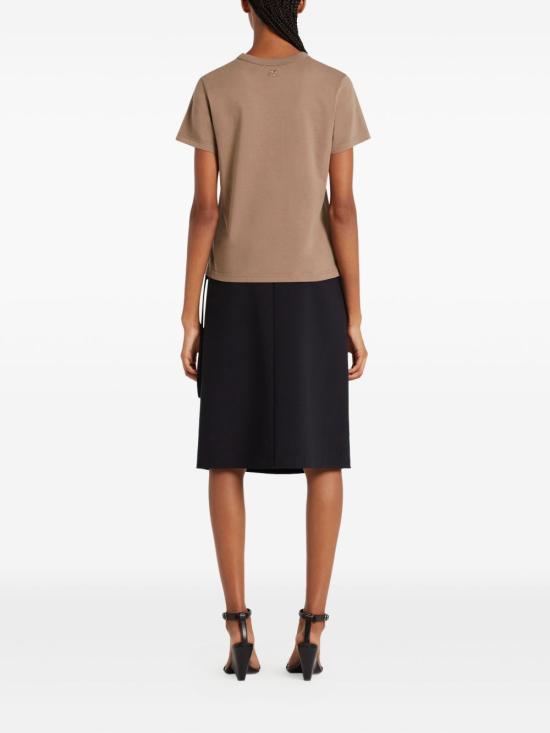 25FW 쿠레쥬 반팔 티셔츠 325JTS217JS0233 1098 Brown - COURREGES