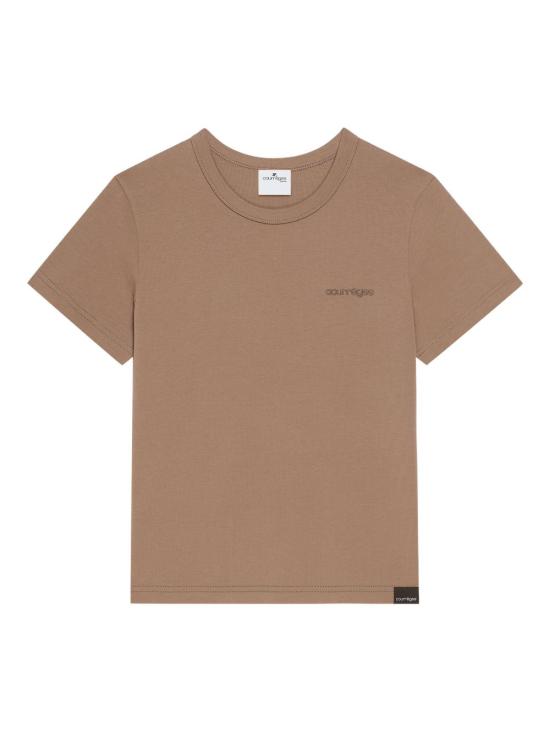 25FW 쿠레쥬 반팔 티셔츠 325JTS217JS0233 1098 Brown