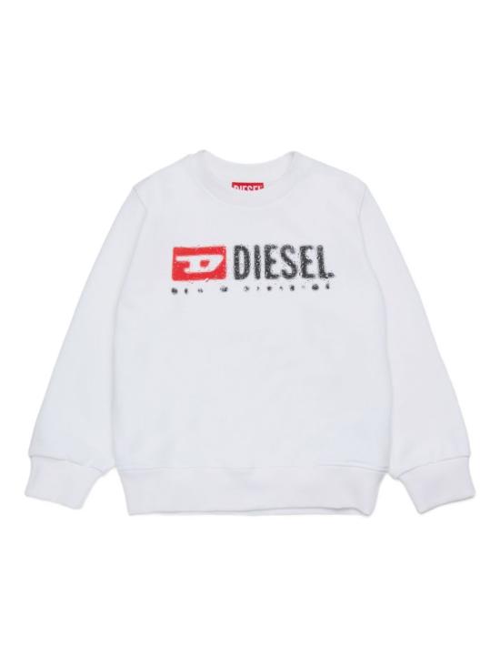 25FW [키즈] 디젤 니트/스웻셔츠 J02483 KYAZ3K100 White