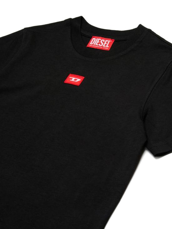 25FW [키즈] 디젤 티셔츠 J02501 0GRAIK900 Black - DIESEL