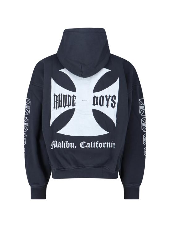 25FW 루드 긴팔 티셔츠 RHPF25HO06012 0027 Black - RHUDE